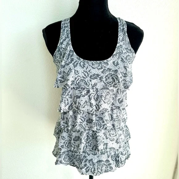 FLORAL RUFFLE TANK - Picture 9 of 9